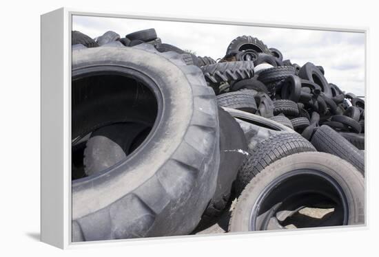 Dumped Tyres-Mark Williamson-Framed Premier Image Canvas