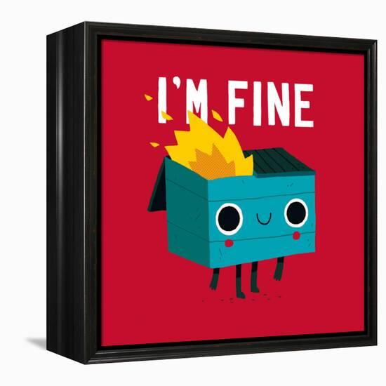 Dumpster Is Fine-Michael Buxton-Framed Stretched Canvas