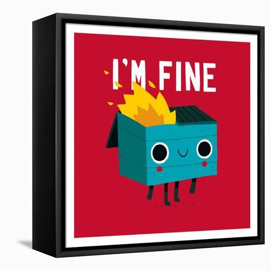 Dumpster Is Fine-Michael Buxton-Framed Stretched Canvas