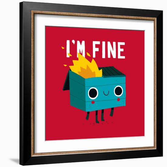 Dumpster Is Fine-Michael Buxton-Framed Art Print