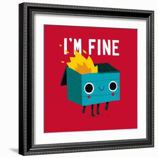 Dumpster Is Fine-Michael Buxton-Framed Art Print