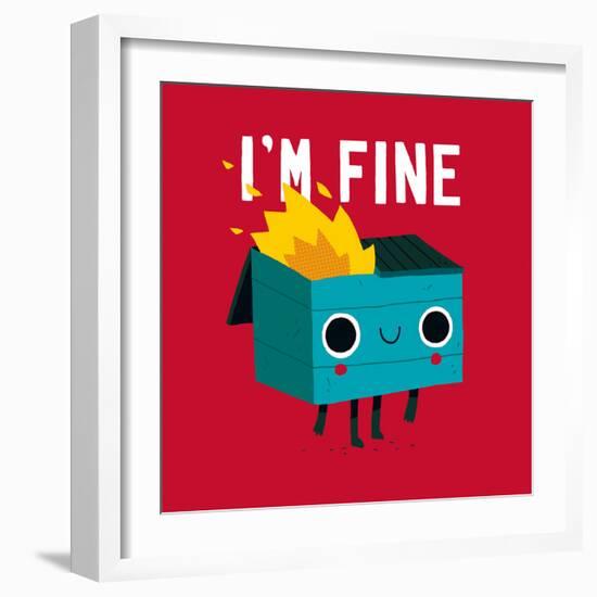 Dumpster Is Fine-Michael Buxton-Framed Art Print