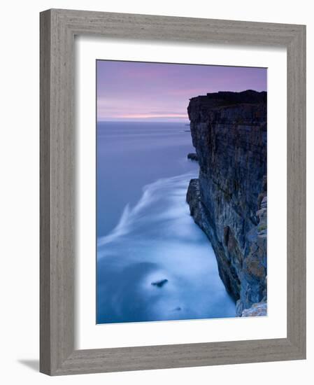 Dun Aengus and Cliffs, Inishmore, Aran Islands, Co, Galway, Ireland-Doug Pearson-Framed Photographic Print