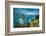 Dun Briste Sea Stack resists the onslaught of the stormy Atlantic Ocean, County Mayo, Ireland.-Betty Sederquist-Framed Photographic Print