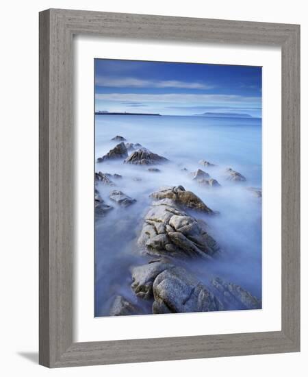 Dun Laoghaire Pier and Howth Island, Dublin, County Dublin, Republic of Ireland, Europe-Jeremy Lightfoot-Framed Photographic Print