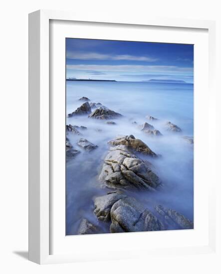 Dun Laoghaire Pier and Howth Island, Dublin, County Dublin, Republic of Ireland, Europe-Jeremy Lightfoot-Framed Photographic Print