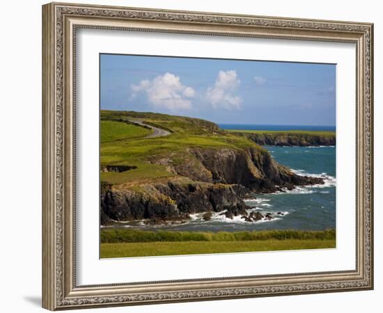 Dunabrattin Head, the Copper Coast, County Waterford, Ireland-null-Framed Photographic Print