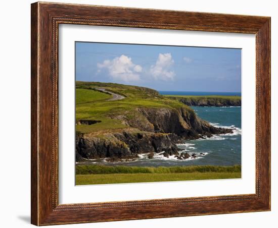 Dunabrattin Head, the Copper Coast, County Waterford, Ireland-null-Framed Photographic Print