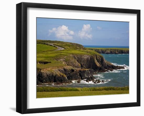 Dunabrattin Head, the Copper Coast, County Waterford, Ireland-null-Framed Photographic Print