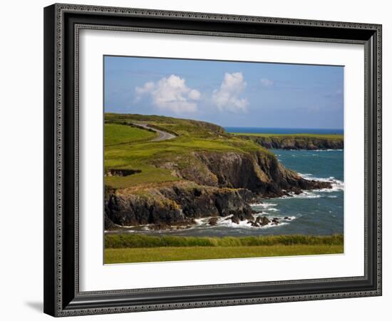 Dunabrattin Head, the Copper Coast, County Waterford, Ireland-null-Framed Photographic Print