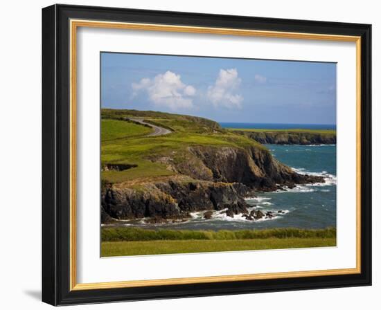 Dunabrattin Head, the Copper Coast, County Waterford, Ireland-null-Framed Photographic Print