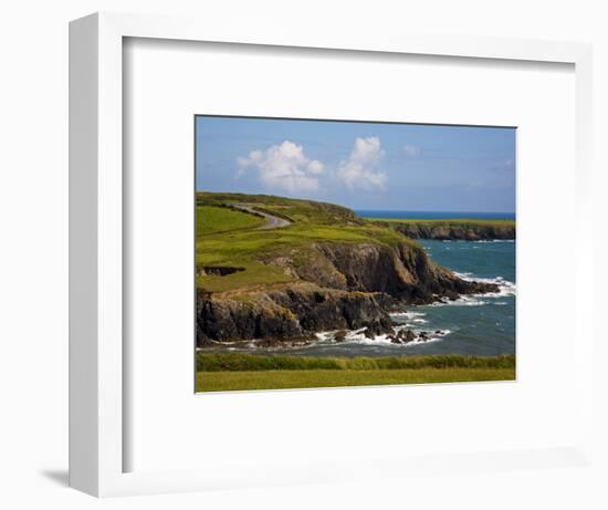 Dunabrattin Head, the Copper Coast, County Waterford, Ireland-null-Framed Photographic Print