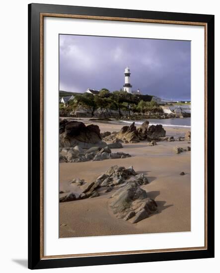 Dunagree Point Lighthouse, Inishoven Peninsula, County Donegal, Ulster, Republic of Ireland, Europe-Patrick Dieudonne-Framed Photographic Print