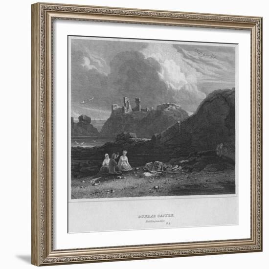 'Dunbar Castle, Haddingtonshire', 1814-John Greig-Framed Giclee Print