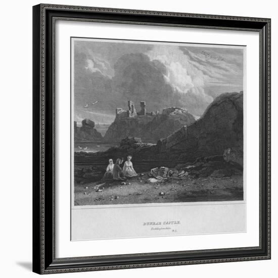 'Dunbar Castle, Haddingtonshire', 1814-John Greig-Framed Giclee Print