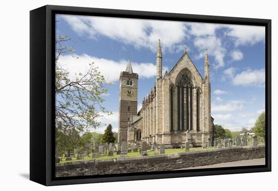 Dunblane Cathedral from the East, Dunblane, Stirling, Scotland, United Kingdom-Nick Servian-Framed Premier Image Canvas