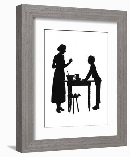Dunderpate and His Mother with the Baking-Mary Baker-Framed Premium Giclee Print