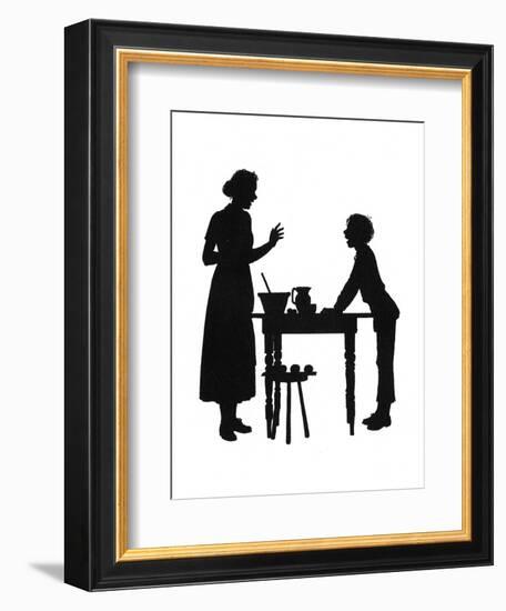 Dunderpate and His Mother with the Baking-Mary Baker-Framed Premium Giclee Print