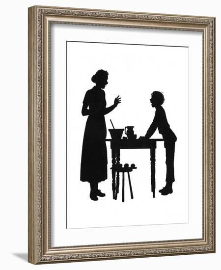 Dunderpate and His Mother with the Baking-Mary Baker-Framed Art Print