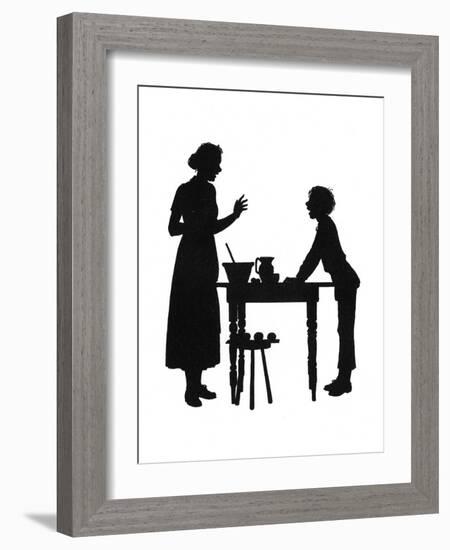 Dunderpate and His Mother with the Baking-Mary Baker-Framed Art Print