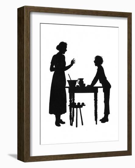 Dunderpate and His Mother with the Baking-Mary Baker-Framed Art Print