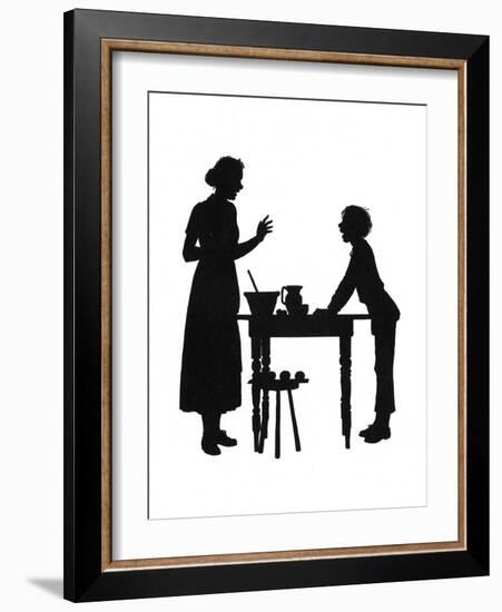 Dunderpate and His Mother with the Baking-Mary Baker-Framed Art Print