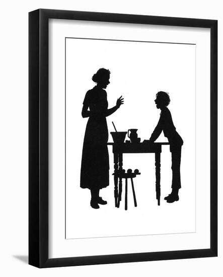 Dunderpate and His Mother with the Baking-Mary Baker-Framed Art Print