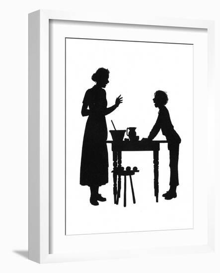 Dunderpate and His Mother with the Baking-Mary Baker-Framed Art Print