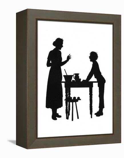 Dunderpate and His Mother with the Baking-Mary Baker-Framed Stretched Canvas