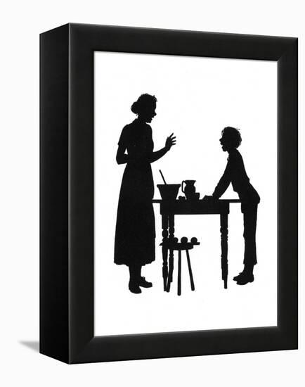 Dunderpate and His Mother with the Baking-Mary Baker-Framed Stretched Canvas