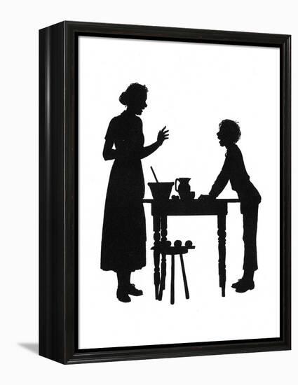 Dunderpate and His Mother with the Baking-Mary Baker-Framed Stretched Canvas