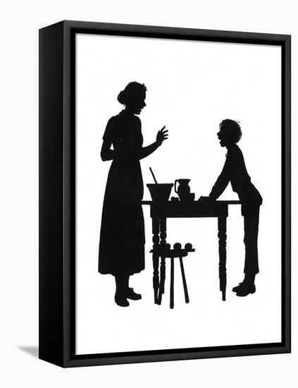 Dunderpate and His Mother with the Baking-Mary Baker-Framed Stretched Canvas