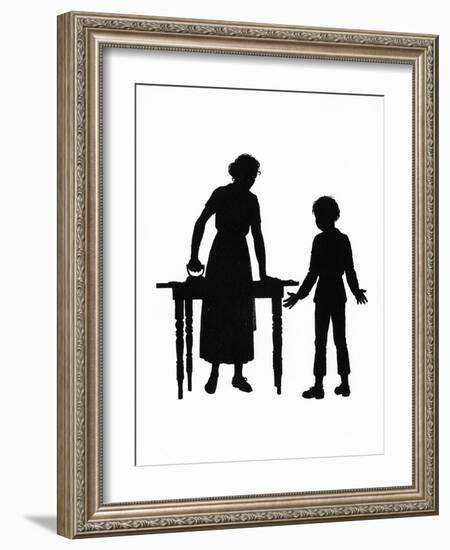 Dunderpate and His Mother with the Ironing-Mary Baker-Framed Art Print