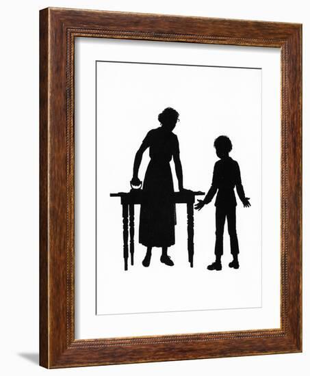 Dunderpate and His Mother with the Ironing-Mary Baker-Framed Art Print