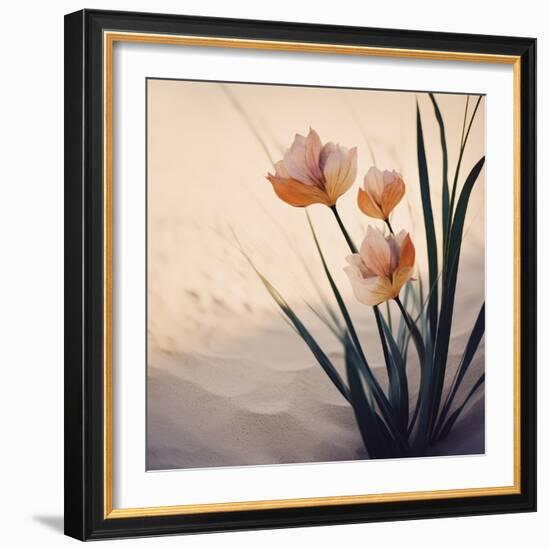 Dune Flowers No 2-Treechild-Framed Photographic Print