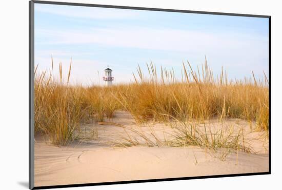 Dune Grass and Lighthouse in the Distance-soupstock-Mounted Photographic Print