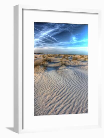 Dune Lines Vertical-Robert Goldwitz-Framed Photographic Print