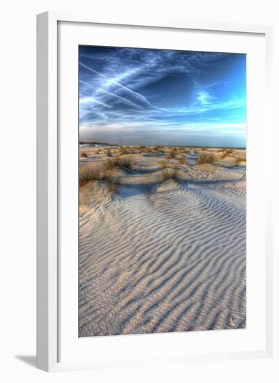 Dune Lines Vertical-Robert Goldwitz-Framed Photographic Print