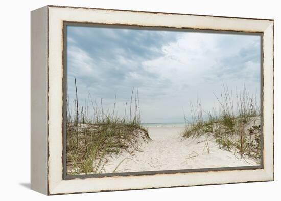 Dune Path-Mary Lou Johnson-Framed Stretched Canvas