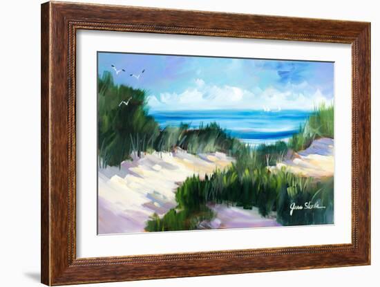 Dune Shoreside-Jane Slivka-Framed Art Print