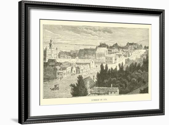 Dunedin in 1870-null-Framed Giclee Print