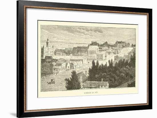 Dunedin in 1870-null-Framed Giclee Print