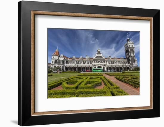 Dunedin Railway Station in Dunedin, Otago, South Island, New Zealand, Pacific-Michael Nolan-Framed Photographic Print