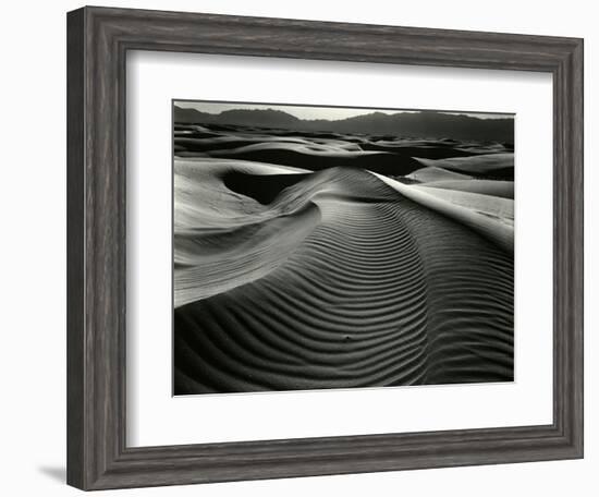 Dunes and Mountains, White Sands, 1946-Brett Weston-Framed Photographic Print