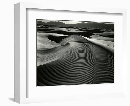 Dunes and Mountains, White Sands, 1946-Brett Weston-Framed Photographic Print