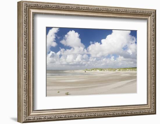 Dunes at a Beach, Sankt Peter Ording, Eiderstedt Peninsula, Schleswig Holstein, Germany, Europe-Markus Lange-Framed Photographic Print