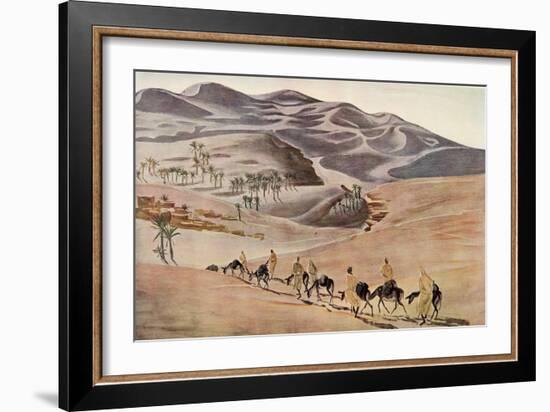 Dunes (Beni-Abbes), from Dessins Et Peintures D'afrique, Executes Au Cours De L'expedition Citroen-Alexander Yakovlev-Framed Giclee Print