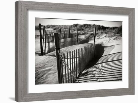 Dunes Fence IV-Alan Hausenflock-Framed Photographic Print