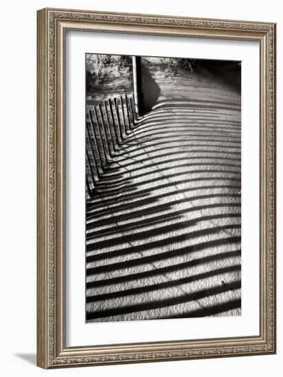 Dunes Fence V-Alan Hausenflock-Framed Photographic Print