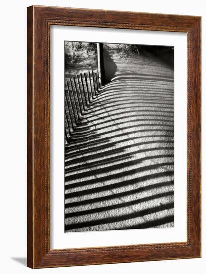Dunes Fence V-Alan Hausenflock-Framed Photographic Print